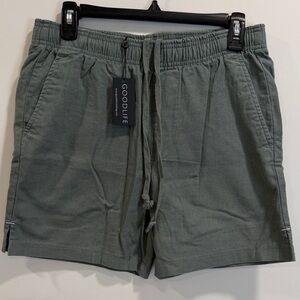 Goodlife Men's Sage Green Athletic Shorts
